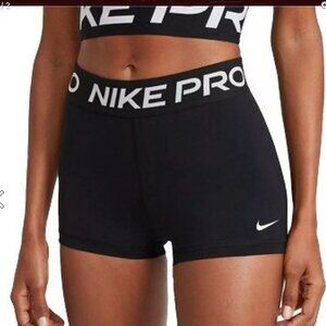 Nike Pro Black Compression Shorts – Logo Waistband